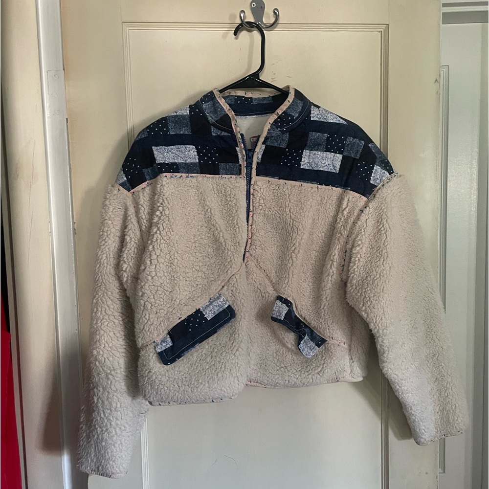 Uo Mika Fleece Patchwork Jacket - image 1